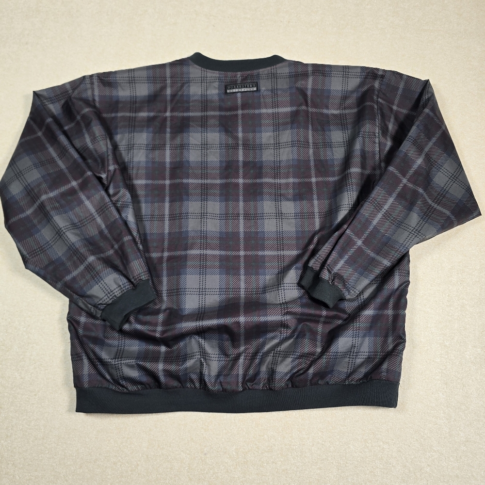 Forrester’s Reversible Golf Pullover Jacket Plaid… - image 3